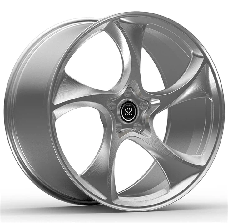 Ferrari F430 20x9 i 20x12 5-Sprychy, niestandardowe 1-częściowe kute koła, szczotkowane