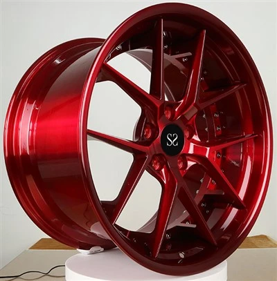 Kute felgi Candy Red 5-Y Spoke, 2-częściowe, z niestandardowym logo