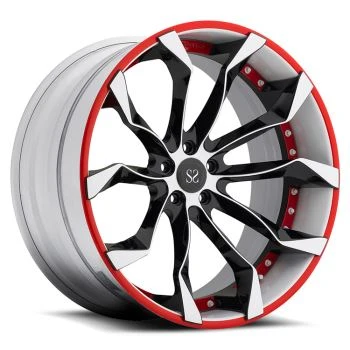 2-PC Kute koła z czerwonym pierścieniem do BMW M5 19 20 21 22 23 i 24 cale