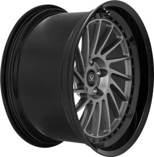 Gun Metal Centers Czarna lufa 2-częściowe kute koła