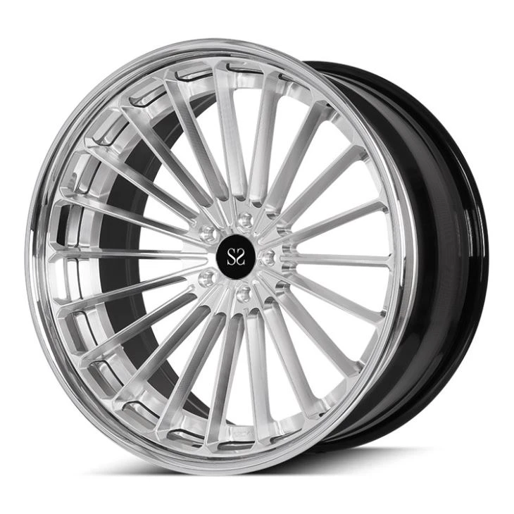Best Price New Style Staggered 22inch 3-PC Forged Car Rims Made Of 6061-T6 Aluminum Alloy