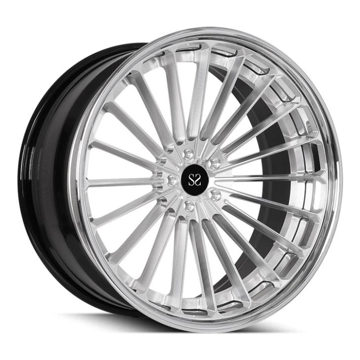 Best Price New Style Staggered 22inch 3-PC Forged Car Rims Made Of 6061-T6 Aluminum Alloy