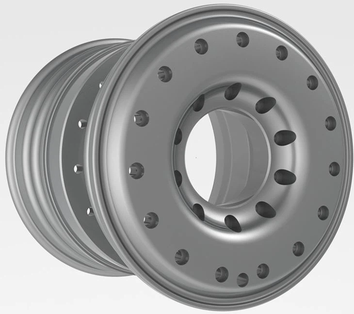 19. 5 x 8. 2 5 2-częściowe kute koła pancerne ze stopu dla wojska /  2  Piece Amoured Koła do pojazdów wojskowych