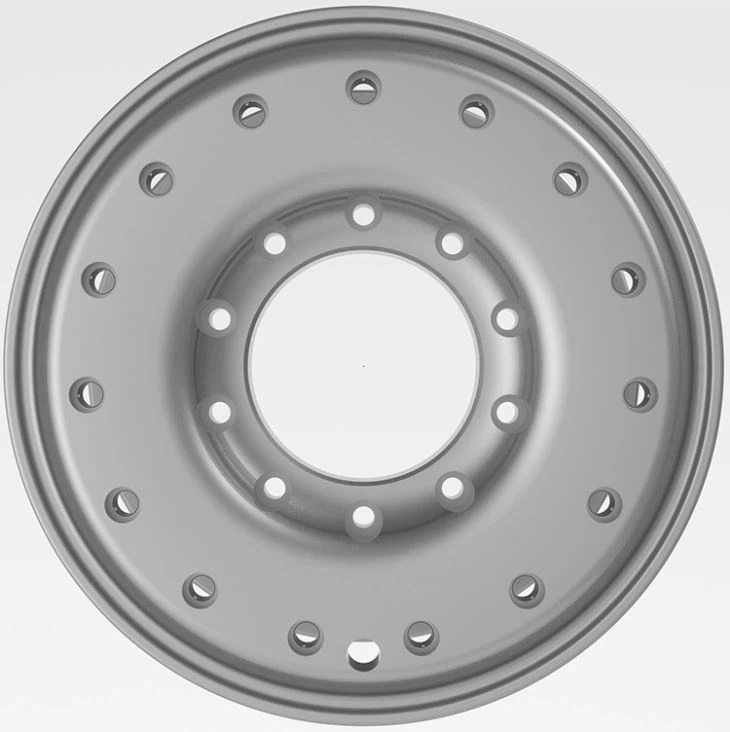 19.5x8.25 2- Piece Forged Alloy Armoured Wheels For Army / 2 Piece Amoured Vehicle Wheels For Military
