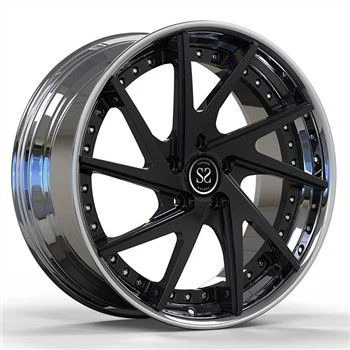 SSJK20665x112 Felga do Mercedes E350 Polish Black Custom 2-PC Staggered Sizes 19 * 8 i 19 * 9