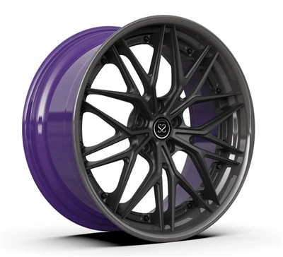 Kute koła monoblokowe 5x112 do ciemnych, metalowych, polerowanych fioletowych felg BMW serii 5 20 cali